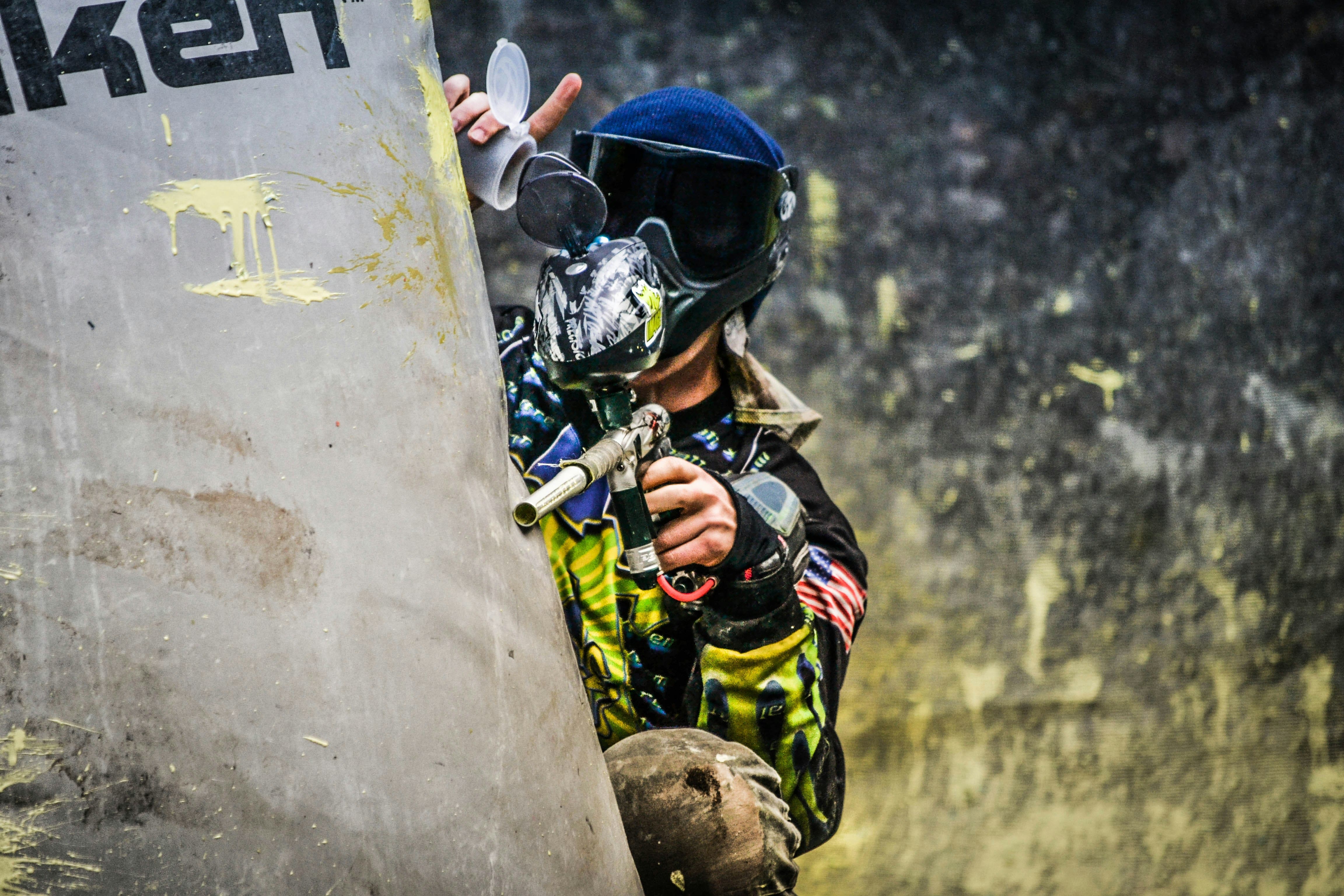 Corporate team building paintball event